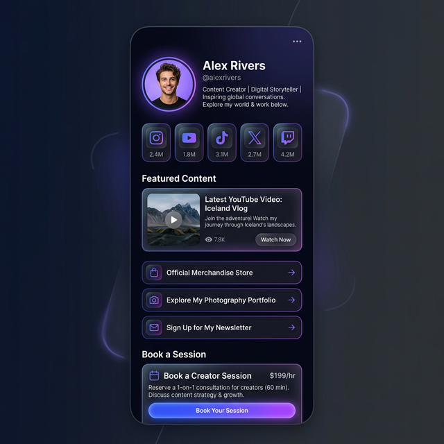 Creator Page Preview